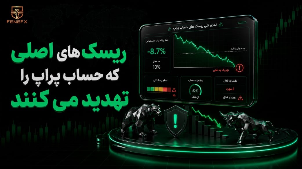 ریسک های اصلی که حساب پراپ را تهدید می کنند