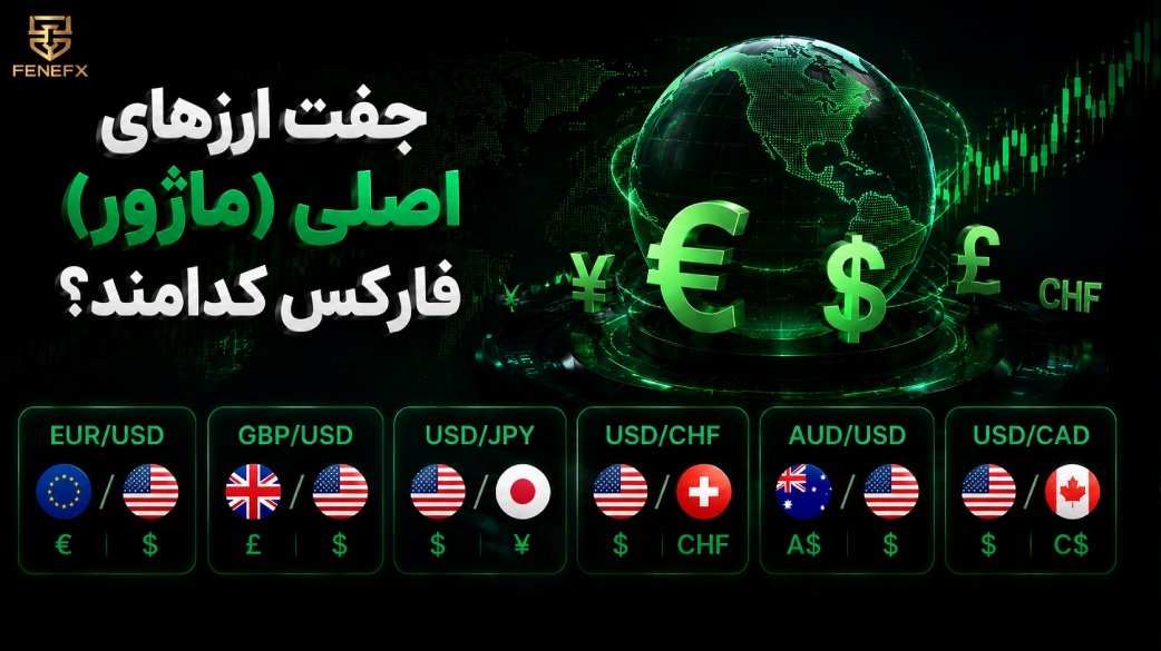 جفت ارزهای اصلی (ماژور) فارکس کدامند؟ لیست کامل ۷ جفت + آمار جدید