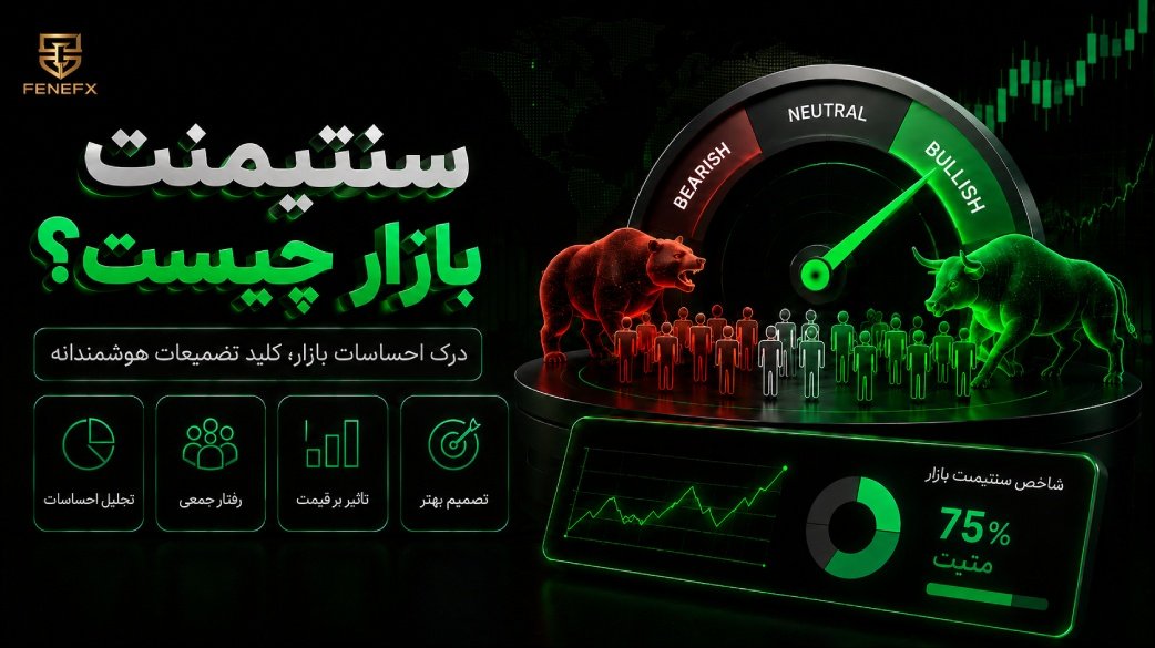 سنتیمنت بازار چیست؟ راهنمای کامل تحلیل احساسات بازار و ابزارهای سنجش آن