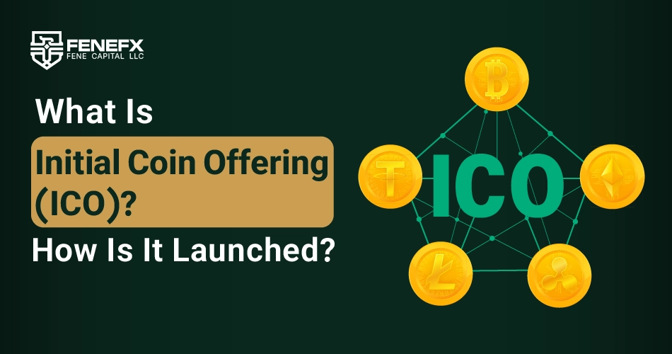 What is an Initial Coin Offering (ICO) and how is it launched?