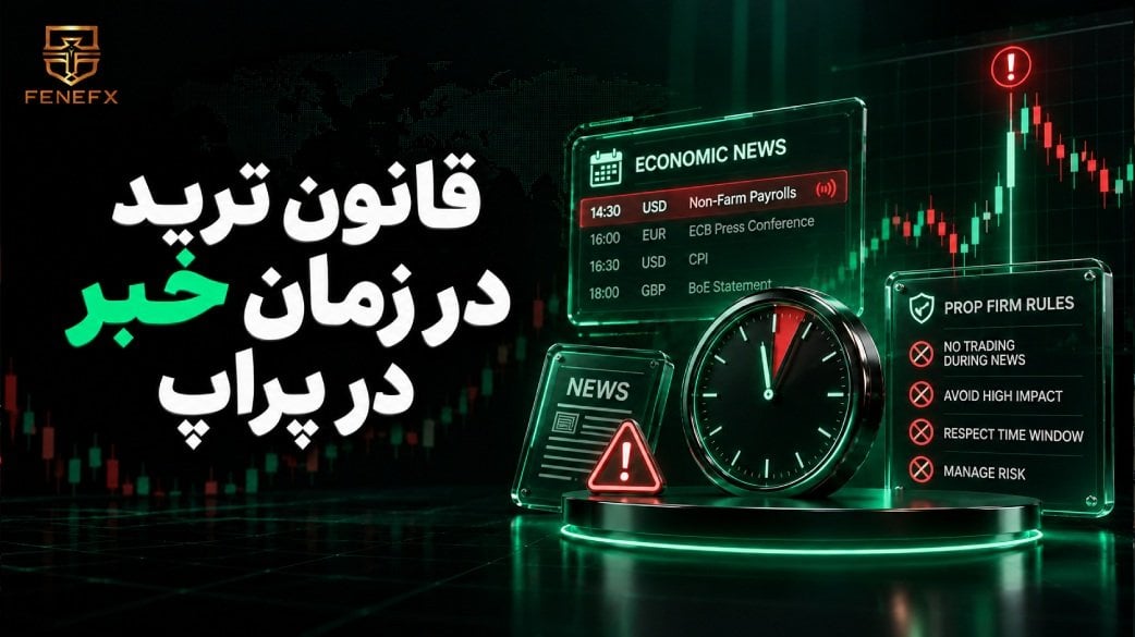قانون ترید در زمان خبر در پراپ