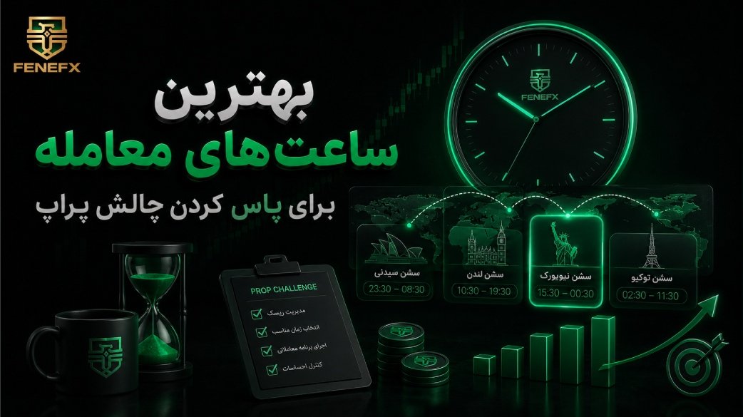 بهترین ساعت‌های معامله برای پاس کردن چالش پراپ